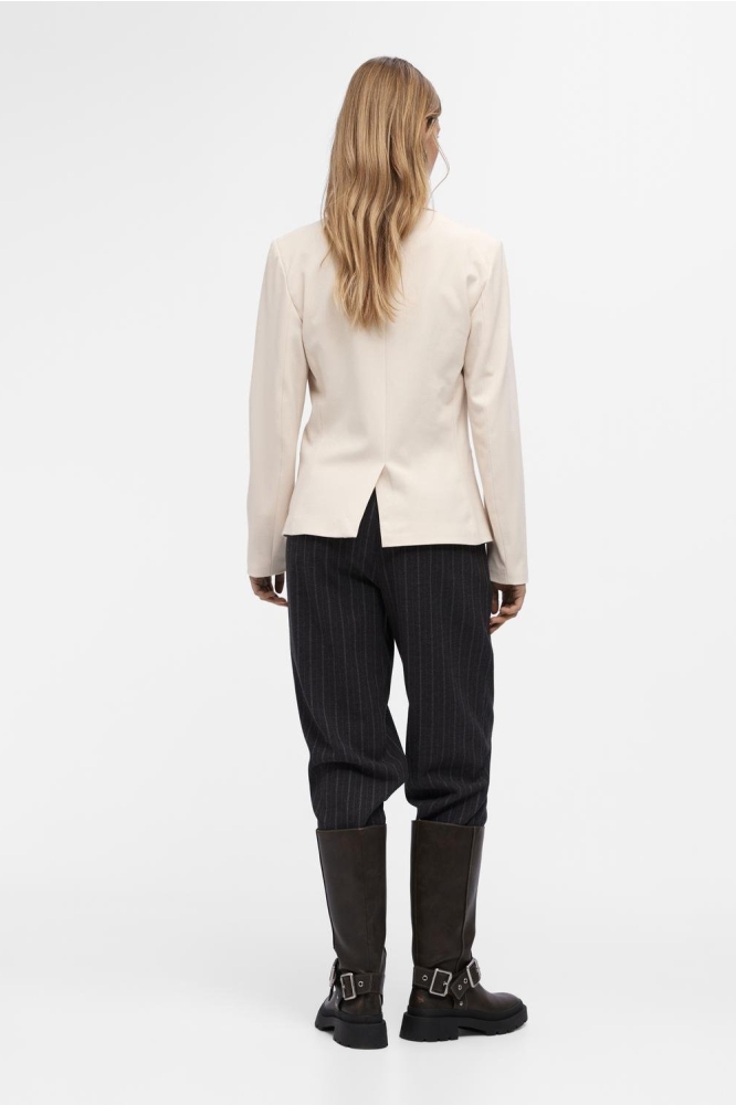 OBJLISA L/S BUTTON BLAZER NOOS 23043420 SANDSHELL